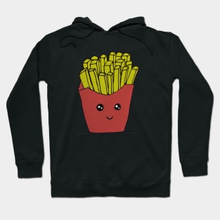 Hand drawn french fries love food Hoodie